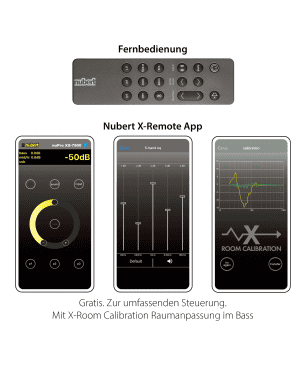NUBERT nuPro XS-8500 RC Soundbar aktiv | Soundplate, Weiß