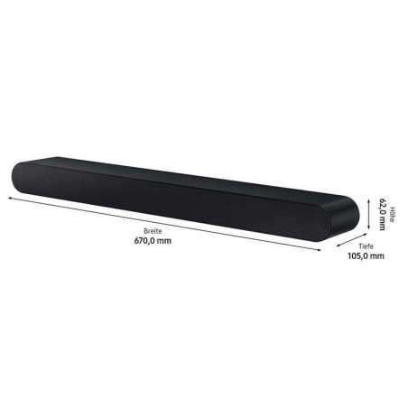 SAMSUNG HW-S 66 B/ZG., Soundbar, Schwarz
