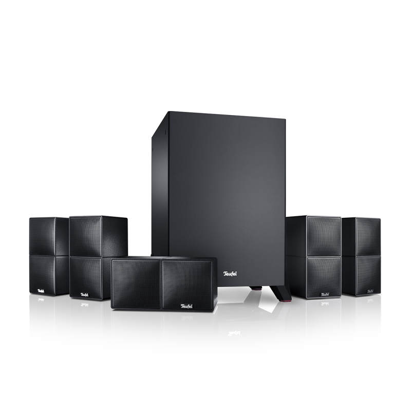 TEUFEL CUBYCON Power Edition 5.1-Heimkino-Set, Schwarz)