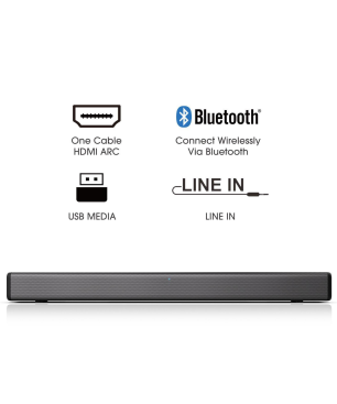 HISENSE HS214, Soundbar, schwarz