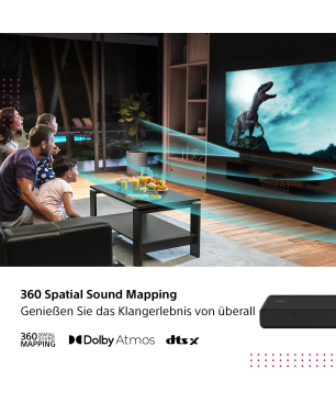 SONY HT-A 3000 Dolby Atmos, Soundbar, Schwarz