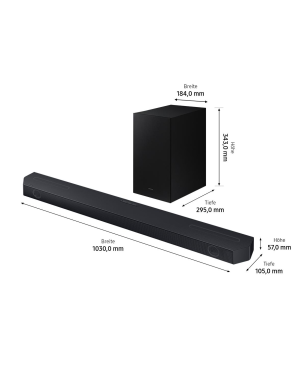 SAMSUNG HW-Q610GC/ZG, Soundbar, Titanschwarz