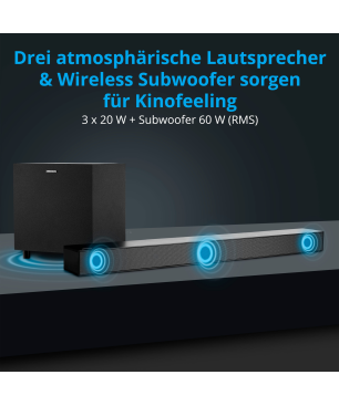 MEDION LIFE® S61022, Soundbar, schwarz