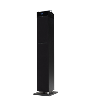 AIWA TS-990CD, 120 Watt, Soundtower mit CD Player,USB, SD und FM-Radio. Dockingstation,, Schwarz