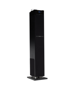 AIWA TS-990CD, 120 Watt, Soundtower mit CD Player,USB, SD und FM-Radio. Dockingstation,, Schwarz