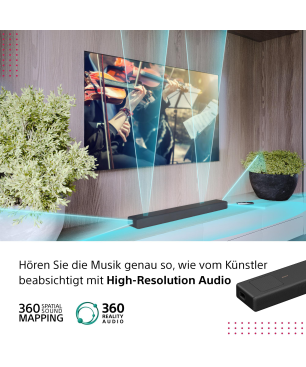 SONY HT-A5000 Dolby Atmos, Soundbar, Schwarz