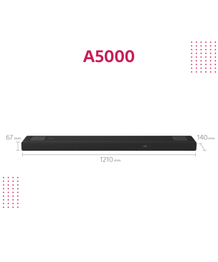SONY HT-A5000 Dolby Atmos, Soundbar, Schwarz