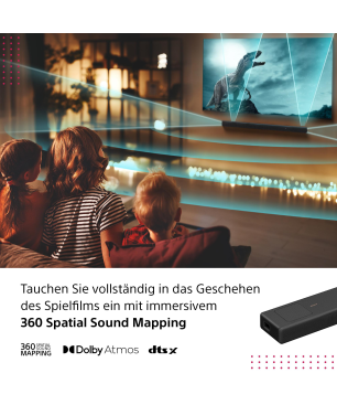 SONY HT-A5000 Dolby Atmos, Soundbar, Schwarz