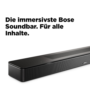 BOSE Smart Soundbar 600, Dolby Atmos, Soundbar, Schwarz