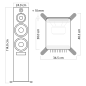 NUBERT nuPro XS-8000 RC HiFi-Lautsprecher Standlautsprecher, Weiß