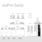 NUBERT nuPro XS-8000 RC HiFi-Lautsprecher Standlautsprecher, Weiß