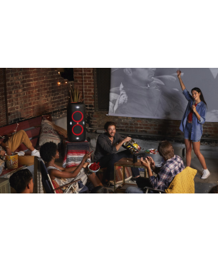 JBL Partybox 310 + Mikrofon Bluetooth Lautsprecher, Schwarz