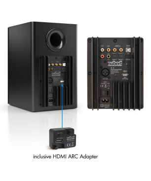 NUBERT nuPro XS-3000 RC Aktivlautsprecher aktiv | Regallautsprecher, Schwarz