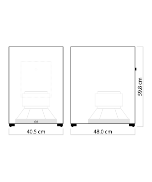 NUBERT nuSub XW-1200 Subwoofer, Schwarz