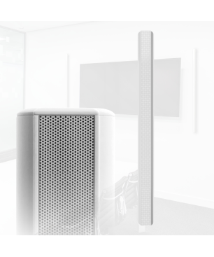 QEUS APS50C white Hifi Lautsprecher (Linienstrahler, White)