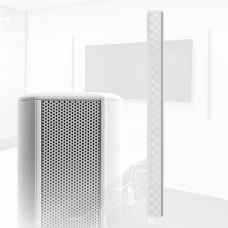QEUS APS50C white Hifi Lautsprecher (Linienstrahler, White)