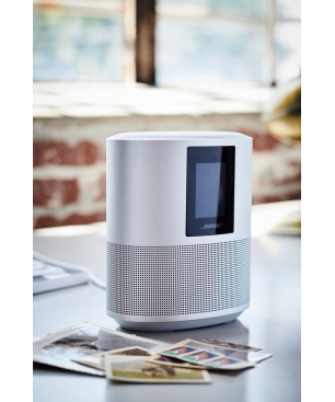 BOSE Home Speaker 500 Lautsprecher App-steuerbar, Bluetooth, Silber