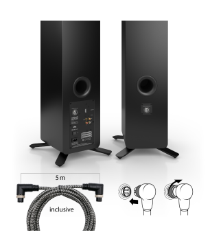 NUBERT nuPro SP-500 HiFi-Lautsprecher, Eisgrau