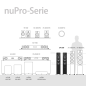 NUBERT nuPro SP-500 HiFi-Lautsprecher, Eisgrau