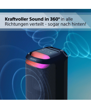 SONY SRS-XV800 Bluetooth Partybox, Schwarz