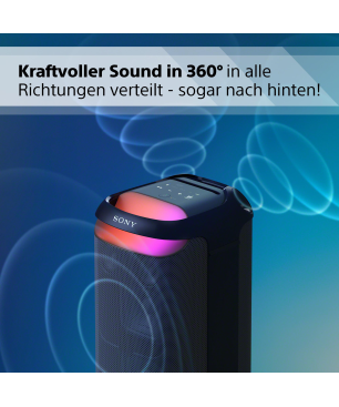 SONY SRS-XV800 Bluetooth Partybox, Schwarz