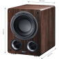 MAGNAT ALPHA RS8 Subwoofer, mocca