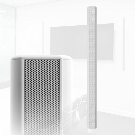 QEUS APS100C white HiFi Lautsprecher (Linienstrahler, White)