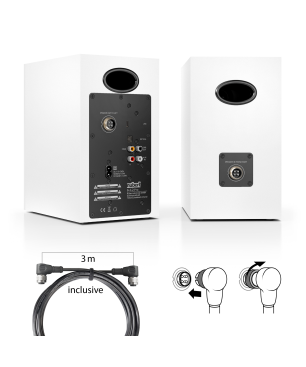 NUBERT nuBoxx A-125 pro Aktivlautsprecher aktiv | Soundpaar, Weiß