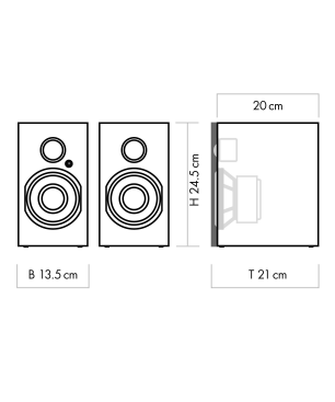 NUBERT nuBoxx A-125 pro Aktivlautsprecher aktiv | Soundpaar, Weiß