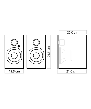 NUBERT nuBoxx A-125 pro Aktivlautsprecher aktiv | Soundpaar, Weiß