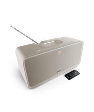 TEUFEL BOOMSTER Bluetooth-Lautsprecher, Sand White, Wasserfest