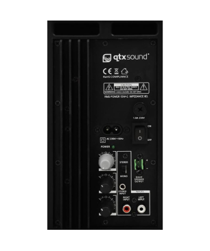 QTX BC5A Wand-Lautsprecher, Schwarz
