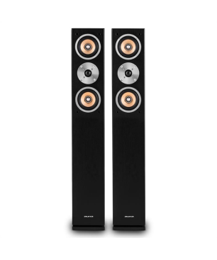 AUNA Linie 501 FS BK Standlautsprecher, Schwarz