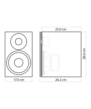 NUBERT nuBoxx B-30 Regallautsprecher Regallautsprecher, Eisgrau