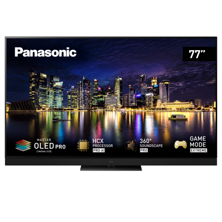 PANASONIC TX-77MZW2004 OLED TV (Flat, 77 Zoll / 195 cm, QLED 4K, SMART TV, My Home Screen 8.0)
