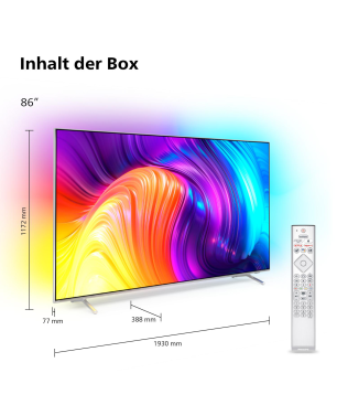 PHILIPS 86PUS8807/12 LED Fernseher (Flat, 86 Zoll / 217 cm, UHD 4K, SMART TV, Ambilight, Android TV™ 11 (R))
