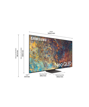 SAMSUNG GQ 65 QN 95 AATXZG QLED TV (Flat, 65 Zoll / 163 cm, UHD 4K, SMART TV, Tizen)