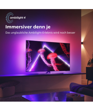 PHILIPS 65OLED837/12 OLED TV (Flat, 65 Zoll / 164 cm, OLED 4K, SMART TV, Ambilight, Android TV™ 11 (R))
