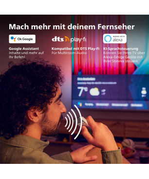 PHILIPS 65OLED837/12 OLED TV (Flat, 65 Zoll / 164 cm, OLED 4K, SMART TV, Ambilight, Android TV™ 11 (R))