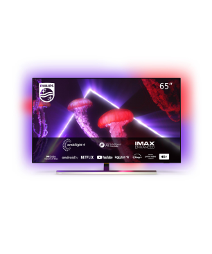 PHILIPS 65OLED837/12 OLED TV (Flat, 65 Zoll / 164 cm, OLED 4K, SMART TV, Ambilight, Android TV™ 11 (R))