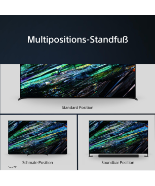 SONY BRAVIA XR-55A95L OLED TV (Flat, 55 Zoll / 139 cm, QLED 4K, SMART TV, Google TV)