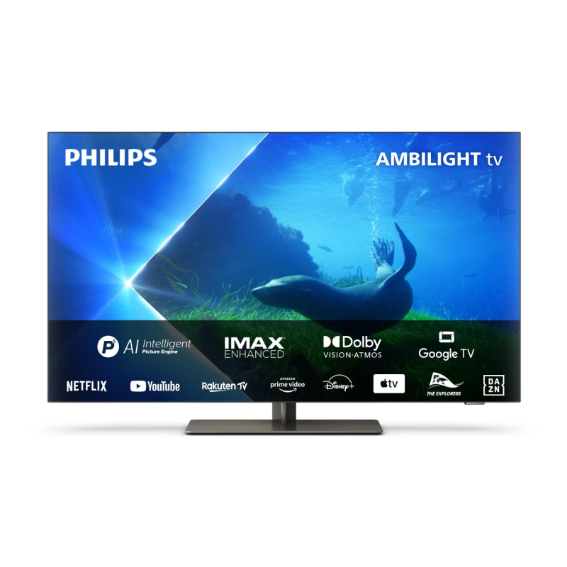 PHILIPS 65OLED808/12 4K OLED Ambilight TV (Flat, 65 Zoll / 164 cm, OLED 4K, SMART TV, Ambilight, GoogleTV)