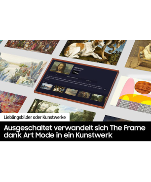 SAMSUNG GQ43LS03BAU The Frame QLED TV (Flat, 43 Zoll / 108 cm, UHD 4K, SMART TV, Tizen™ mit Gaming Hub)