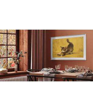 SAMSUNG GQ43LS03BAU The Frame QLED TV (Flat, 43 Zoll / 108 cm, UHD 4K, SMART TV, Tizen™ mit Gaming Hub)