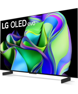 LG OLED42C31LA OLED evo TV (Flat, 42 Zoll / 106 cm, UHD 4K, SMART TV, webOS 23)