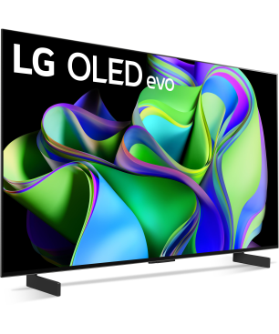 LG OLED42C31LA OLED evo TV (Flat, 42 Zoll / 106 cm, UHD 4K, SMART TV, webOS 23)