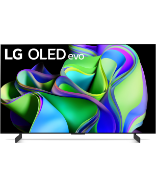 LG OLED42C31LA OLED evo TV (Flat, 42 Zoll / 106 cm, UHD 4K, SMART TV, webOS 23)