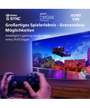 PHILIPS 55OLED837/12 OLED TV (Flat, 55 Zoll / 139 cm, OLED 4K, SMART TV, Ambilight, Android TV™ 11 (R))