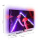 PHILIPS 55OLED837/12 OLED TV (Flat, 55 Zoll / 139 cm, OLED 4K, SMART TV, Ambilight, Android TV™ 11 (R))