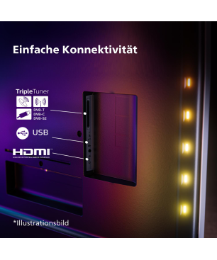 PHILIPS 75PUS8808/12 4K LED Ambilight TV (Flat, 75 Zoll / 189 cm, UHD 4K, SMART TV, Ambilight, GoogleTV)